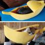 · Petgrow · Cute Banana Cat Bed House, Christmas Pet Bed Soft Warm Cat Cuddle Bed, Lovely Pet Supplies for Cats Kittens Rabbit Small Dogs Bed