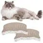 laamei Corrugated Cat Scratcher, Durable Cat Scratching Pad Kitty Shape Reversible Cat Couch Scratcher for Furniture Protector, Gift for Cat Lover laamei Corrugated Cat Scratcher, Durable Cat Scratching Pad Kitty Shape Reversible Cat Couch Scratcher for Furniture Protector, Gift for Cat Lover