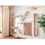 FUKUMARU Cat Scratching Post Wall Mounted, 36 Inch Tall Cat Scratch Post for Large Cats, Rubber Wood Cat Scratcher Posts for Kittens