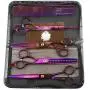 LILYS PET Professional PET Dog Grooming Titanium Scissors Set,Straight & Curved & Thinning & Chunker Scissors with 1 Grooming Comb for Dog Cat and More Pets Grooming (Purple) LILYS PET Professional PET Dog Grooming Titanium Scissors Set,Straight & Curved & Thinning & Chunker Scissors with 1 Grooming Comb for Dog Cat and More Pets Grooming (Purple)