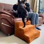 LESYPET Dog Steps for Bed Couch, Portable 3-Step Pet Steps for Small Dog Cat Small Indoor Dog Step, Assemble