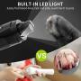 FANCYDOG Dog Nail Grinder LED Lighting 3 Speed Upgraded Pet Nail Trimmer Low Noise Rechargeable Painless Portable for Small Medium Large Dogs & Cats…