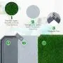 BINGPET Dog Grass Training Potty Pad, with Foldable Tray and Washable Pee Pads, Indoor Home Toilet System Pad, Portable Bathroom Mat for Puppies, Small Medium Doggies