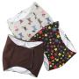 Metrical Washable Dog Diapers (Pack of 3) Reusable Male Dog Belly Bands Durable Dog Belly Wrap (M(Waist:13-17))