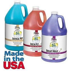 Top Performance Pet Grooming Shampoo Gallon High Concentrate Formula Pro Groomers Dilutes 64:1(Set of All Three)