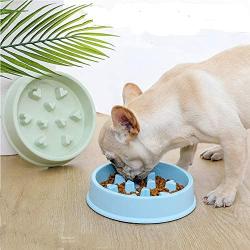 JUILE YUAN Dog Slow Feeder Bowl,Pet Dog Food Bowls for Medium Small Dogs & Puppies to Slow Down Eating, Interactive Bloat Stop Dog Bowls,Anti-Gulping Pet Slower Food Feeding Dishes