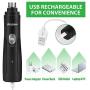 Quiet Pet Nail Grinder, Anipaw Electric Rechargeable Dog Nail Grinder, Low Noise Nail Trimmer for Large Small Medium Dogs& Cats