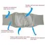 Ohbabyka Resuable Wrap Diapers for Male Dogs, Male Dog Belly Band (Pack of 3), Size M