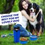 Dog Water Bottle for Walking, Portable Water Bottle for Dogs, with Collapsible Dog Water Bowl and Slow Feeder Bowl for Travel