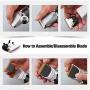 Comsmart Dog Clippers, Upgraded Dog Grooming Clippers Dog Hair Trimmer Cordless Low Noise Rechargeable Electric Quiet Pet Hair Clippers Set for Cats, Dogs, Other Pets