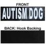 Doggie Stylz Set of 2 Autism Dog Patches Interchangeable Reflective Removable Patches with Hook Backing for Working Dog Harnesses & Vests. Comes in 3 Sizes