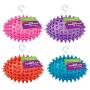 Gnawsome 3.5” Spiky Squeaker Football Dog Toy - Small, Cleans Teeth and Promotes Good Dental and Gum Health for Your Pet, Colors will vary