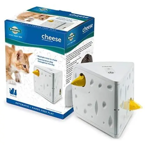 PetSafe Electronic Cat Toys, Automatic Cheese and Peek-A-Bird, Hide and Seek Teaser Toy, Interactive Ambush Bird and Mouse Hunt, Motion Activated Fun for Kittens PetSafe Electronic Cat Toys, Automatic Cheese and Peek-A-Bird, Hide and Seek Teaser Toy, Interactive Ambush Bird and Mouse Hunt, Motion Activated Fun for Kittens