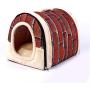 Soft Pet Dog Cat House Tent, Kennel Foldable Doggy Winter Warm Cushion Basket Animal Bed Cave Pet Bed Toy