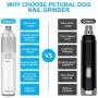 Petural Dog Nail Grinder,Cat Nail Grinder,Powerful Nail Grinder for Dogs Quiet,Speed Adjustable Dog Nail Trimmer,Nail Trimmer for Dogs 20h Working Time Dogs&Cats for Small/Medium/Large Petural Dog Nail Grinder,Cat Nail Grinder,Powerful Nail Grinder for Dogs Quiet,Speed Adjustable Dog Nail Trimmer,Nail Trimmer for Dogs 20h Working Time Dogs&Cats for Small/Medium/Large
