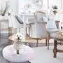 KAMA BRIDAL Marshmallow Cat Bed, Round Donut Beds Sofa for Small Dogs, Warm Plush Calming Pet Bedding, Pluffy, Comfy&Cute Faux Fur Cuddler Indoor, Size 23'' KAMA BRIDAL Marshmallow Cat Bed, Round Donut Beds Sofa for Small Dogs, Warm Plush Calming Pet Bedding, Pluffy, Comfy&Cute Faux Fur Cuddler Indoor, Size 23''