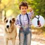 Zonon 4 Pieces Multifunctional Dog Poop Waste Bag Holder Dog Poop Dispenser and 4 Rolls Leak-Proof Dog Waste Bags Dog Waste Container