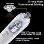 MUSEMET Dog Nail Grinder, Upgraded Pet Nail Grinder with LED Light Two Speed Dog Cat Nail Clippers Electric Rechargeable Dog Nail Trimmer for Small Medium Large Dogs Cats Pets,Quiet & Painless