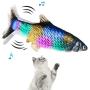 Weidasi Electric Moving Fish Toys with Flashing Lights and Music, Realistic Simulation Fish Toy for Cats, Fun Toy for Cat Exercise, Beating Fish Toys, Swing Fish Interactive Cat Toys