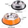 Youmeisha Dog Bowls Stainless Steel Dog Bowl with Non Slip Rubber Base Pet Bowls for Food or Water, Suitable for Puppy Cats and Kittens Feeder Bowl 2 Pack