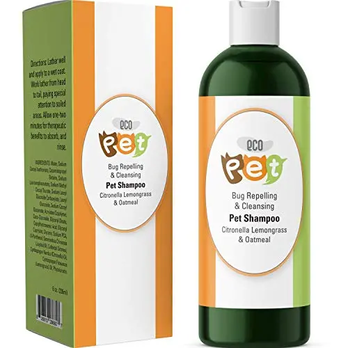 Oatmeal Dog Shampoo For Itchy Skin With Pure Citronella Essential Oil - Natural + Nourishing - Dog Grooming Shampoo - Pet Odor Removal - Soft + Shiny Coat - Sensitive Skin