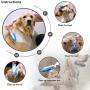 XUDIR Multipurpose Rubber Pet Hair Removal Brush, Dog & Cat Hair Remover Brush for Furniture, Car Interior and Carpet，with Free Storage Bag（Blue）