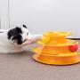Pet Craft Supply Interactive Cat & Kitten Three Layer Colorful Track Ball Tower Fun Mental Stimulation Physical Exercise Puzzle Cat Toys