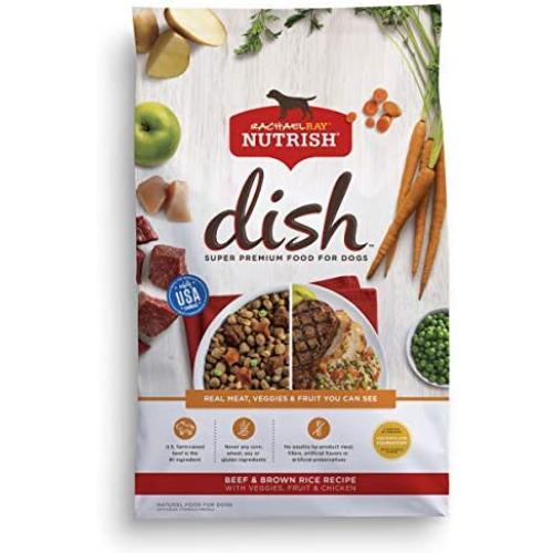Rachael Ray Nutrish Dish Super Premium Dry Dog Food with Real Meat, Veggies & Fruit