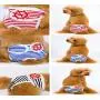 SiNetGuy Washable Female Dog Diapers (3pack), Premium Reusable Leakproof Puppy Stripe Nappies Highly Absorbent with Strong & Flexible Velcro for Doggie in Heat