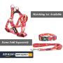 azuza No Pull Dog Harness, Basic Step in Puppy Harness, Adjustable Harness for Small and Medium Dogs with Cute Patterns in Bright Color