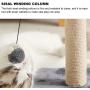 Tylu Cat Tree Tower with Natural Sisal cat Perch with Hanging Ball for Kitten Small Cats Scratching Climbing Playing Relaxing Sleeping