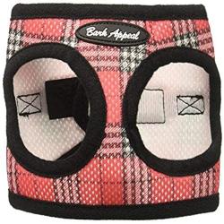 Bark Appeal Mesh Step in Harness, X-Small, Red Plaid