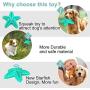 Dog Toy Chewer Toothbrush, Interactive Toothbrush Toy Squeaky Teeth Cleaning Dental Care, New Starfish Design Chewer for Aggressive Dog Small Medium Large