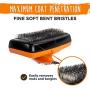 Mighty Paw Dog Grooming Brush | Durable Self-Cleaning Pet Brush. 100% Stainless Steel Soft Bent Bristles. Great for Removing Hair, Mats, & Tangles. Soft Ergonomic Handle for Extra Comfort