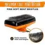 Mighty Paw Dog Grooming Brush | Durable Self-Cleaning Pet Brush. 100% Stainless Steel Soft Bent Bristles. Great for Removing Hair, Mats, & Tangles. Soft Ergonomic Handle for Extra Comfort