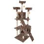 LOVEPET 72'' Stable Cute Sisal Cat Climb Holder Cat Tower Multifunction Combination Cat Jumping Platform Cat Furniture Leopard Print (23.23'' x 22.44'' x 71.65'')