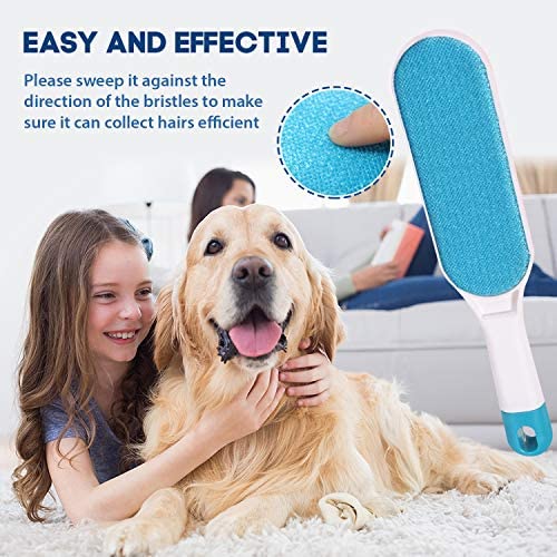 Brellavi Efficient Pet Hair Remover, Clean Dog and Cat Hair, Home Care Helper, Double-Sided, Travel Size Include