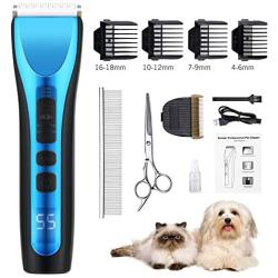 SCOZER Dog Grooming Clippers Kit Low Noise