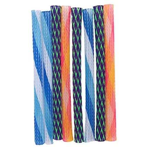 JpGdn 8Pcs Cat Spring Tube Toy Elastic Tunnel for Pet Kitten Kitty Colorful Stretchable Interactive Play Toy