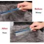 Pet Grooming Steel Comb Pet Round Handle Anti Static Row Comb for Dogs and Cats