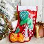 Christmas Dog Stocking Gifts Set - Dog Toy Filled - Festive Puppy Stocking Variety Pack Toy with Squeaky Toy/ Cotton Knotted Rope Toy - 5 Packs