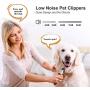 Nicewell Dog Clippers Powerful and Low Noise Dog Grooming Kit, USB Rechargeable Cordless Pet Clippers for Dogs Cats, with Attachment Guide Combs and Scissors