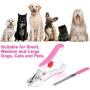 yzhtbrush Dog Nail Clippers, Trimmer with Safety Guard to Avoid Over Cutting, Professional Dog Nail Grinder for Pet