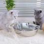Xihouxian Pet Fountain, Dog Cat Drinking Fountain Stainless Steel Live Water Circulation Intelligent Pet Water Dispenser C40