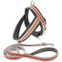 Musonic No Pull Dog Harness for Small Dogs Adjustable Reflective Lightweight Vest Harness Easy Fit and Escape Resistant for Outdoor Training and Walking, Leash Included