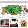 Ivalue Snuffle Mat Dogs Feeding Mat Nosework Smell Training Mat Pets Snuffle Bowl Treat Dispenser Puzzle Toy for Slow Eating Stress Release Adjustable Size Washable and Portable