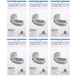 Pioneer Pet Replacement Filters for Ceramic & Stainless Steel Fountains, Raindrop Filters (18 Filters)
