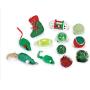 Grriggles Zanies Fun Filled Holiday Cat Stocking with Assorted Cat Toys