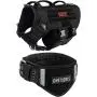 OneTigris Large Tactical Dog Harness and Collar Set, No Pulling Adjustable Dog Vest Harness, Heavy Duty Dog Harness with 3 Handles(Black,L) OneTigris Large Tactical Dog Harness and Collar Set, No Pulling Adjustable Dog Vest Harness, Heavy Duty Dog Harness with 3 Handles(Black,L)