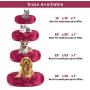 FURTIME Calming Dog Bed Cat Bed Donut Cuddler 16/20/23/30inch Round Anti-Slip Faux Fur Pet Bed for Small Medium Dogs and Cats Anti-Anxiety Fluffy Puppy Bed Washable Orthopedic Dog Bed with Muti-Color